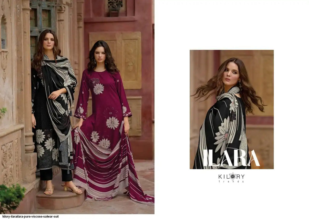 Kilory Ilara Pashmina Winter Suits Maroon (Dress Material)