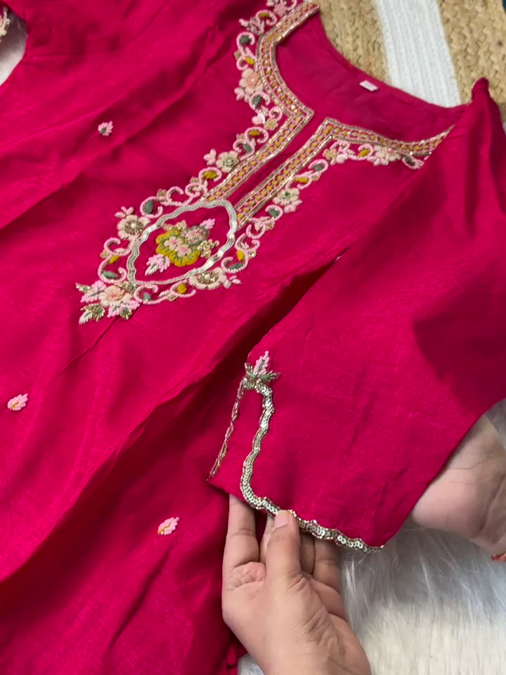 Stitched Red Party Wear Suit